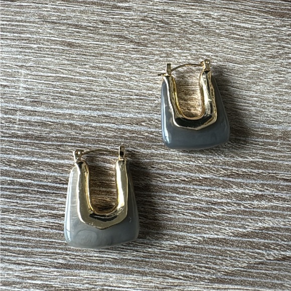 Bohemian hoop earrings A520 - Picture 2 of 3